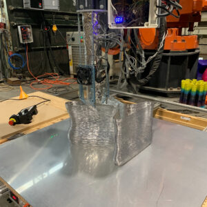 Robot extruder screw